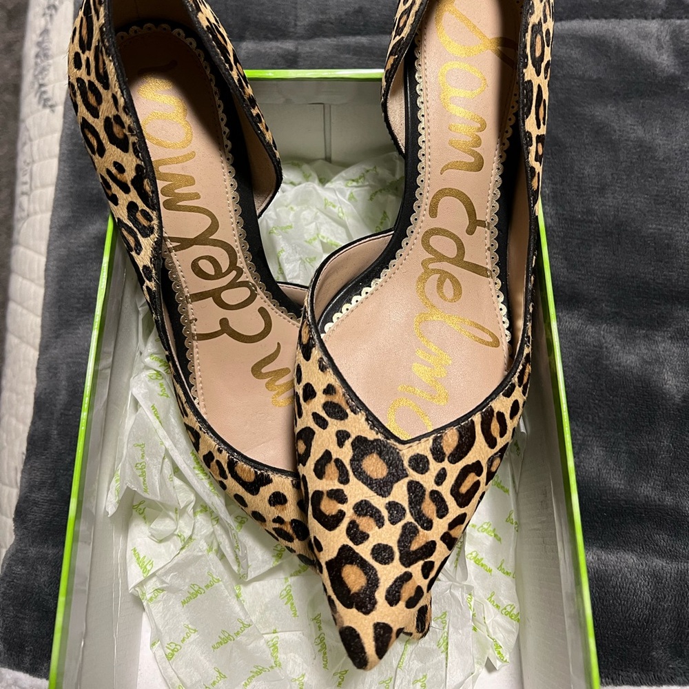 Sam Edelman cheetah print heels size 6.5